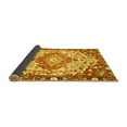 thumbnail image 2 of Ahgly Company Indoor Square Medallion Yellow Traditional Area Rugs, 6' Square, 2 of 4