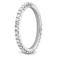 thumbnail image 4 of 14k White Gold Lab Grown Diamond VS+ F+ 1/2ct. Eternity Band, 4 of 4