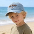 thumbnail image 4 of Toddler Girl Baseball Cap Solid Color Hat Kids Boy Girl Running Daily Cap Breathable Mesh Back Washed Low Profile Cap Summer Spring Cap Light Blue One Size, 4 of 5