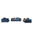 thumbnail image 4 of AE-D832 Royal Blue Color with Soft Velvet Fabric Loveseat, 4 of 6