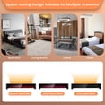 thumbnail image 6 of 1400W Electric Baseboard Heater with Realistic Multicolor Flame-Black, 6 of 9