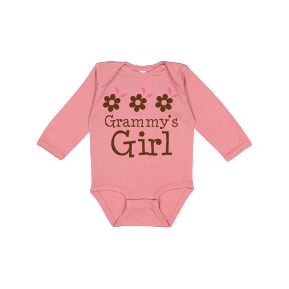 Inktastic Grammy's Girl Daisies Girls Long Sleeve Baby Bodysuit