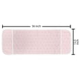 thumbnail image 2 of Valentine's Day Microwave Oven Cover, Romantic Love Design of Continuous Heart Shapes Passionate Vibes, Water Resistant Organizer with Pockets Kitchen, 36" x 12", Rose Pale Pink White, by Ambesonne, 2 of 4