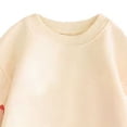 thumbnail image 6 of Falkdiz Cotton Sweatshirts for Girls Crew Neck Crew Neck Pullover Outdoor Casual Gifts Long Sleeve Warm Fleece Girls Tops Solid Color , Beige , Size: 2-3 Years, 6 of 7