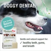 HomeoPet DOGGY DENTAL, Water Additive, Dental Care Support Drops for Dogs, 15 mL
