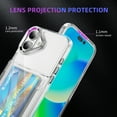 thumbnail image 6 of ELEHOLD for iPhone 16 Case,Clear Card Holder Kickstand Credit Card Slot Soft TPU+Hard PC Slim Bumper Anti-Scratch Shockproof Protective Wallet Case for iPhone 16,Clear, 6 of 8