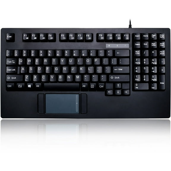 Adesso AKB-425UB - Easytouch Rackmount USB Touchpad Keyboard, Black