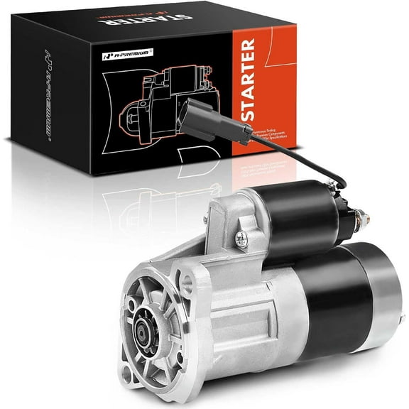 A-Premium Starter Motor Compatible with Nissan Frontier 1998-2001 2.4L, Pickup 1996-1997 2.4L, Xterra 2000-2001 2.4L, Automatic Trans, 12V 1.4KW 9Teeth CW, Replace# 233001S770 233001S772