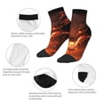 thumbnail image 5 of Pofeuu Magma Fire Black Dragon Print 30cm Socks, Adult Running Hiking Socks for Youth and Adult, 5 of 7