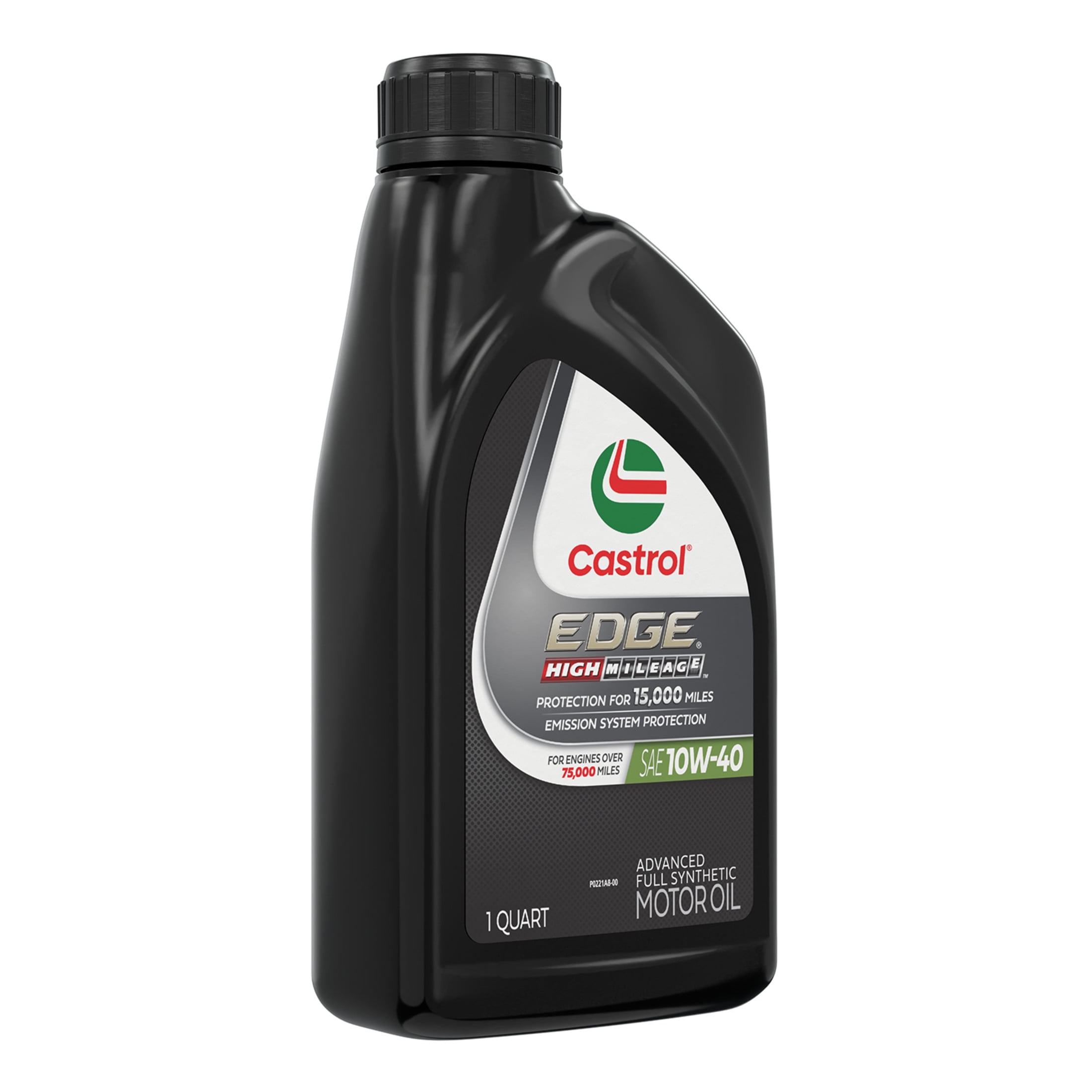 Castrol EDGE High Mileage 10W-40 Advanced Full Synthetic Motor Oil, 1 Quart