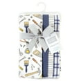 thumbnail image 2 of Hudson Baby Cotton Poly Flannel Burp Cloths Multipack, Construction Work 8-Pack, One Size, 2 of 6
