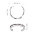 thumbnail image 2 of CRILSTYLEO 12Ud Joyería Para Pies Con Anillos Ajustables De Aleación Plateada Accesorio Para Mujer, 2 of 8