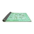 thumbnail image 2 of Ahgly Company Indoor Square Animal Turquoise Blue Traditional Area Rugs, 4' Square, 2 of 4