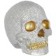thumbnail image 1 of Skull Figurine Halloween Party Home Decor Silver Resin Material for 1Pack, 1 of 4