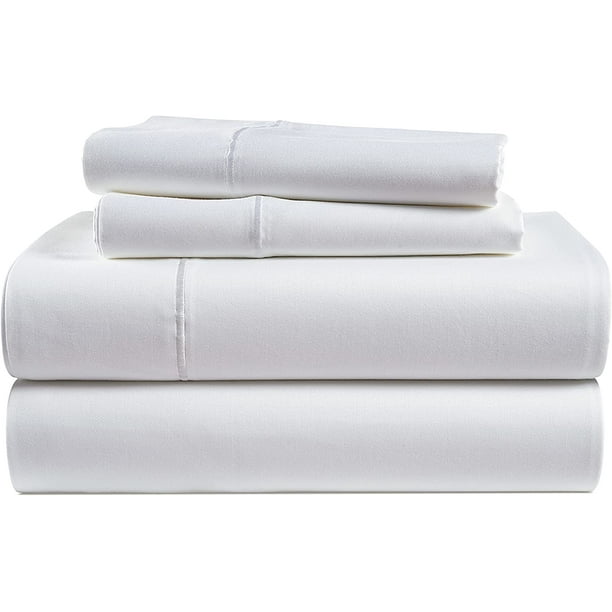 100 Egyptian Cotton Bed Sheets 1000 Thread Count 4Piece White King