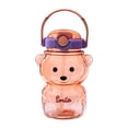 thumbnail image 4 of Vaso portátil reutilizable con forma de oso y pajita de apertura ancha 1000ml violeta, 4 of 9