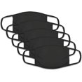 thumbnail image 1 of EcoNesxp Black 5-pack Unisex Reusable Cotton Face Masks, 1 of 3