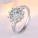thumbnail image 2 of Anillo de Plata de Ley 925 simplicidad ajustable para mujer moda exquisita estudiante novia joyería accesorios fiesta de boda, 2 of 2