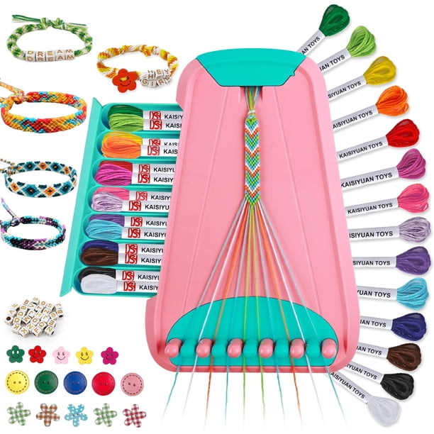 Kit de fabricación de pulseras de amistad Maynacs para niños de 8 a 12 años