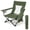 Green, variant on Walchoice Folding Beach Chair for Adults, Low Seat Camping Chair with High Back, Wide Seat Chair with Cup Holder & Carry Bag, Heavy Duty Portable Chair for Outdoor Picnic Travel - Black