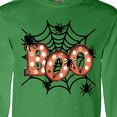 thumbnail image 4 of Inktastic Halloween Boo with Spiders in Web Long Sleeve T-Shirt, 4 of 5