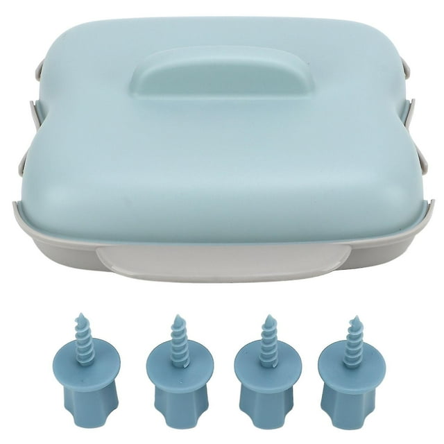 Cuiseur à maïs pour micro-ondes, qualité alimentaire, PP, sans BPA, portable, pour 2 épis de maïs, cuisson à la vapeur, avec poignée, bleu