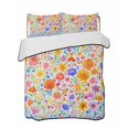 thumbnail image 2 of Quilts Twin XL Size, Spring Floral Soft Comforter Bedding Set for Bed, Watercolor Colorful Botanical Summer Lightweight Quilted Bedspread with Pillow Cover(2 Pieces) for All Season, 68x98 Inch, 2 of 6