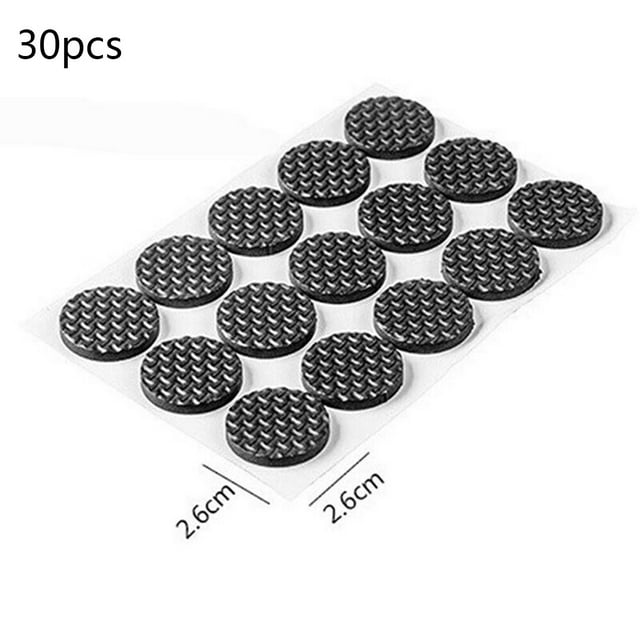 Lefu Protector Rubber Pads, Self-Adhesive Non-slip Chair Leg Sofa Table Feet Mat,30 Round