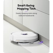 Restored NARWAL Freo Robot Vacuum and Mop Comb, Washing & Drying, Dirt Sense Ultra Clean, Auto Add Cleaner, LCD Display, Smart Swing, Arcuate-Route, WiFi, APP Control, White
