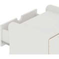 thumbnail image 5 of Coney 3 Drawer Dresser for Bedroom, Closet and Nursery Room, Spacious Clothes Storage with Mid Century Modern Design and Curved Silhouettes, Bureau, White, 5 of 5