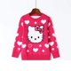 thumbnail image 2 of Hello Kitty cuello redondo de felpa engrosada dibujos animados niños suéter niñas suéter de algodón Otoño Invierno pulóver ropa de moda, 2 of 5