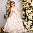 thumbnail image 7 of Girls Princess Dress Sequin Tulle Flower Pageant Birthday Party Wedding Bridesmaid Girl Dresses for 9-15 Years Beige 12-13Years, 7 of 7