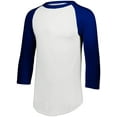 thumbnail image 1 of Augusta Sportswear Femmes 4421, L, Blanc/marine, 1 of 1