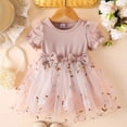 thumbnail image 2 of Gubotare Dresses for Girls Toddler Girls Embroidery Applique Short Sleeve Dresses Size 12-18 Months (Red,12-18 Months), 2 of 9
