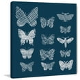 thumbnail image 2 of Marmont Hill - "Patterned Moths" Painting Print on Wrapped Canvas, 2 of 5