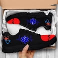 thumbnail image 1 of Doginthehole - Zapatos planos médicos de ECG para trabajadores del hospital, con estampado de latidos del corazón y cordones, marca de diseñador, 1 of 6