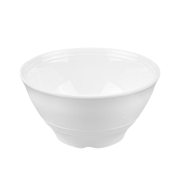 Voga 16 oz Round White Melamine Small Bowl - Incline - 6" x 6" x 3" - 10 count box
