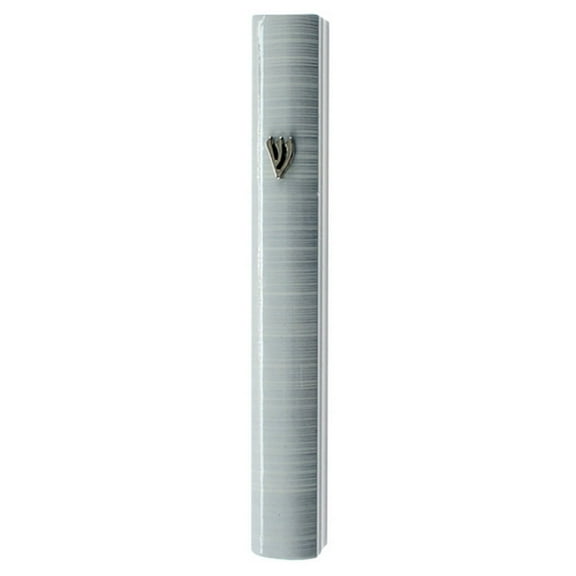 My Daily Styles Aluminum Stripes Classic Mezuzah Case, 5"