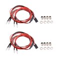 thumbnail image 1 of 2x Kit de 4 Luces LED Rc Camión Kit LED Delanteros RC Luz Trasera 3 Mm, 1 of 9
