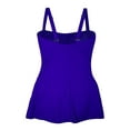 thumbnail image 2 of Heat Women's Twisted Front Flirty Swimdress Swimsuit, 2 of 2