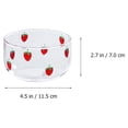 thumbnail image 2 of Miangastore 1pc Durable Glass Bowl Salad Dessert Bowl Fruit Container For Home Kitchen, 2 of 9