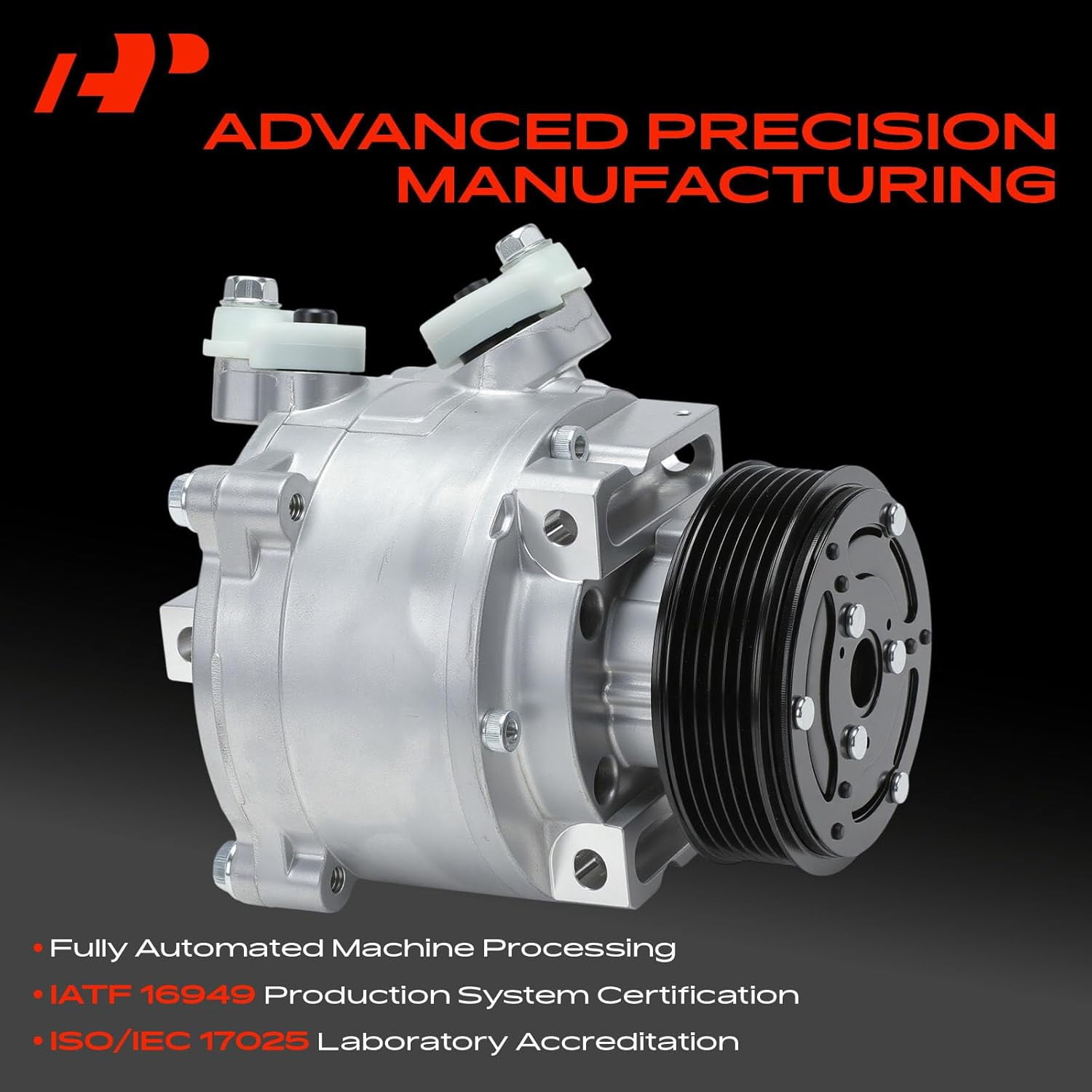 A-Premium Air Conditioner AC Compressor with Clutch Compatible with Chevrolet Sonic 1.8L 2013-2018