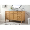 thumbnail image 5 of Elegant Lighting VF12560DW Park Avenue 60" Free Standing Single Basin Vanity Set - Wood, 5 of 7