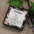 thumbnail image 6 of To My Daughter You Are Not Alone From Dad Forever Necklace w Message Card, 6 of 20