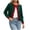 Green, variant on akafmk Cardigan Sweater for Women Button Front Cropped Cardigans Knit Sweaters Crewneck Soft Casual Fashion Fall Outfits, Size S