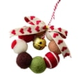 thumbnail image 2 of Adorno colgante de corona de de Navidad, artesanía, decoración de fiesta, decoración de de Navidad, decoración navideña para la pared del Estilo A, 2 of 8
