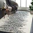 thumbnail image 2 of SAFAVIEH Metro Kent Striped Area Rug, Black/Ivory, 8' x 10', 2 of 8