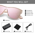 thumbnail image 5 of UV400 Protection Oversized Sunglasses Women Men Shatterproof Lens for Driving Outdoor, 5 of 6