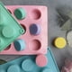 thumbnail image 4 of 3 moldes redondos para galletas de chocolate, cilindro de 15 cavidades, cubierta de chocolate, moldes de silicona para galletas, mini pasteles de caramelo, gelatina Bakin, 4 of 5