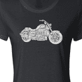 thumbnail image 4 of Inktastic Distressed Motorcycle Women's T-Shirt, 4 of 5